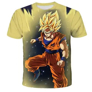 Hot selling 3D Print T-Shirts Summer Fashion Casual Shirt Dragon pattern Ball Z Goku