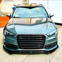 Car Front Bumper Spoiler Lip Diffuser Modification Part For Audi A3 S3 8V S-LINE 2012-2016 Bumper Protector Cover Accessories