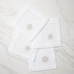 Serviettes de cocktail en coton et lin avec logo personnalisé d'un fournisseur de serviettes pour restaurants et traiteurs - Product Image 1