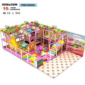 Thiết bị sân chơi trong nhà thương mại chuyên nghiệp loạt kẹo nhỏ Tích hợp bể bóng trượt cho công viên giải trí trẻ em - Product Image 6