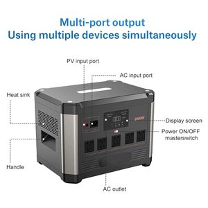 Station d'alimentation portable de haute qualité Mini 2000w à prix compétitif pour le camping en plein air - Product Image 6