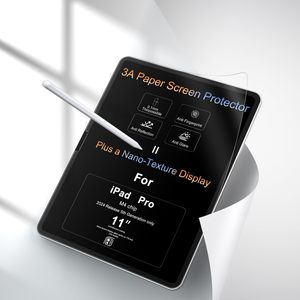 ฟิล์มกันรอยหน้าจอ GOFS 3A Nano-Texture สำหรับ <span class=keywords><strong>iPad</strong></span> <span class=keywords><strong>Pro</strong></span> <span class=keywords><strong>11</strong></span> นิ้ว M5 M4 2024 2025 รุ่นที่ 5 และ 6 ป้องกันแสงสะท้อน ป้องกันรอยนิ้วมือ ความหนา 0.188 มม. แบบกระดาษ - Product Image 1
