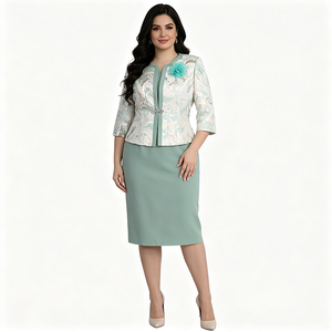 Plus Size Turkey Women Clothes Elegant Church Suits Mother of the Bride Long Outfits <b>High</b> Quality - Product Image 1