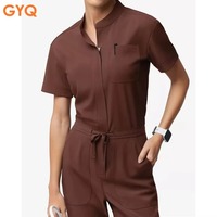 Tenues Médicales Personnalisées à Manches Courtes Extensibles pour Infirmières et Médecins – Combinaisons et Ensembles de Blouses Médicales Tendance