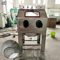 Cabine de sablage humide à haute efficacité, machine de sablage à vapeur humide sans poussière, sablageuse en acier inoxydable pour pièces automobiles