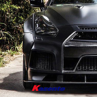 Pour Nissan R35 GTR 2013-16, calandre centrale de pare-chocs avant en fibre de carbone d'origine
