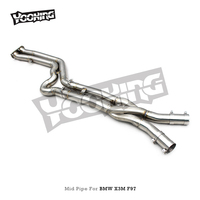 Tuyau d'échappement intermédiaire Boska personnalisé pour BMW X3M/X4M F97/F98 3.0T 2019-2023, 2,75 pouces, avec tuyau en Z/X et son actif