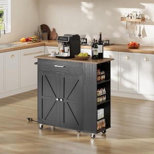 Chariot de cuisine transfrontalier personnalisé, design simple, grande capacité de rangement et de livraison, étagère de rangement multifonctionnelle - Product Image 1