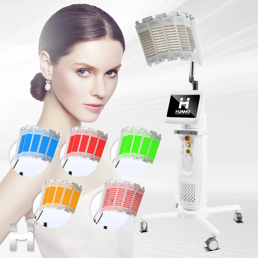 2024 produk laris 7 warna lampu led maskara terapi PDT mesin pdt LED pemutih wajah