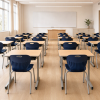 Meubles scolaires modernes de haute qualité, en métal robuste, réglables et confortables, ensembles de bureaux et de chaises pour étudiants en classe