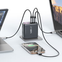Bloc d'alimentation avec prise US, multi-ports USB 2C1A, certifié CE, 140W, charge rapide GaN, QC 3.0, PD 3.1, chargeur rapide type C pour Xiaomi