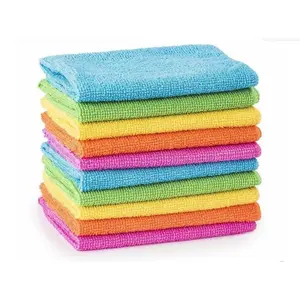 Wholesale Pack of 12 30X30CM Absorbent Microfiber Towels Car Wash Dish Towels Reusable Cleaning Cloth Polyamide Kitchen Towel