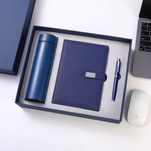 Set de Cuaderno Premium 2025 A3 A4 A5 con Cubierta de Cuero PU, Bolígrafo y Taza, Logotipo Personalizado, Regalo Empresarial - Product Image 4