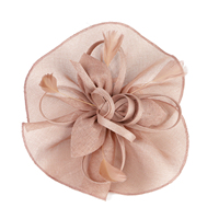 Chapeau Haut de Forme Élégant et Charmant avec Nœud et Plumes, Nouveau Design, pour Femme, Idéal Soirées, Danse, Sports, Décontracté, Réglable en Sinamay