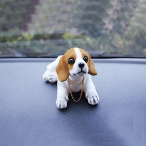 Linda simulación mascota muñeca resina asintiendo perro coche <span class=keywords><strong>salpicadero</strong></span> decoración coche decoración Interior - Product Image 2