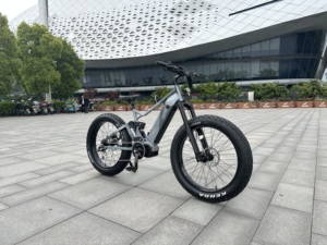 Vélo électrique tout-terrain à pneus larges Air Shock 7 vitesses, suspension intégrale, 48V 17.4AH, moteur central Bafang G510 - Product Image 6