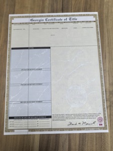 优质水印微文字UV隐形防伪证书机动车产权证 - Product Image 4