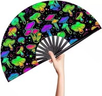 Éventails pliants en bambou de 13 pouces avec logo personnalisé, grands, traditionnels, à claquettes, pour la musique, la sublimation, les mariages et la danse