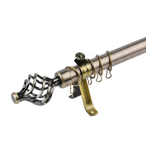 Ensemble complet de tringles à rideaux de 25 à <span class=keywords><strong>28</strong></span> <span class=keywords><strong>mm</strong></span>, emballage en boîte PVC, <span class=keywords><strong>tringle</strong></span> à rideaux extensible pour fenêtre - Product Image 1