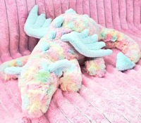Jelly Cat Lazulia Dragon Sky Dragon Snow Dragon, jouets en peluche doublés de coton PP, tissu super doux, pour enfants