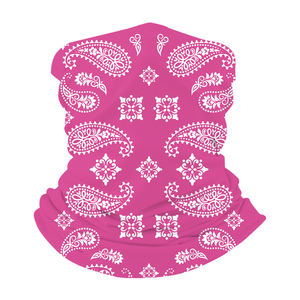 Poliéster Tubo sin costuras Sombreros Multifuncional Rosa Paisley Bandana - Product Image 5