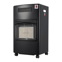 Chauffage portable électrique infrarouge et gaz 2-en-1 LUOQI 4200W avec 3 niveaux de chaleur, pliable, pour usage intérieur, GPL/Butane/Propane