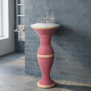 Lavabos de Pedestal para Baño de Alta Calidad de la India - Lavabo de Piedra para Jardín con Diseño de Delfín - Product Image 6
