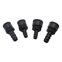 Raccord de tuyau cannelé en plastique de 1/2 et 3/4 pouce avec filetage femelle pour micro-irrigation