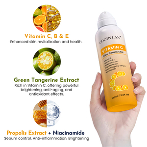 Tonique en <span class=keywords><strong>spray</strong></span> de luxe OEM à la vitamine C, végétalien, anti-âge, éclaircissant, hydratant, apaisant pour le visage - Product Image 6