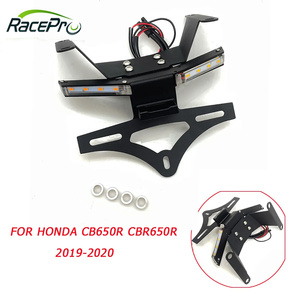 Soporte trasero para guardabarros trasero de motocicleta, Marco para matrícula, tarjetero trasero para <span class=keywords><strong>Honda</strong></span> <span class=keywords><strong>CB650R</strong></span> CBR650R CB/CBR 650R 2020 2019 - Product Image 6