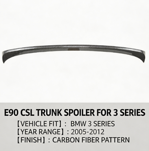 สปอยเลอร์หลังทรงใบมีด ABS สำหรับ BMW ซีรีส์ 3 E90 ปี 2005-2012 สปอยเลอร์ CSL ขายส่ง - Product Image 2