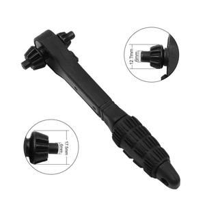 Clé à cliquet en acier noir de 12,5 mm sans effort, mandrin de perceuse sans clé 4 en 1, multifonctionnel pour le serrage - Product Image 4