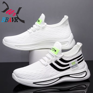 Casual for Men Sneakers Customized Chaussures Homme Sport Fly Knitting Black <b>PVC</b> Sport Shoes Male OEM \ ODM Service <b>Top</b> Level - Product Image 3