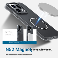 Coque de téléphone en silicone liquide magnétique, antichoc, anti-traces de doigts, avec cadre d'objectif métallique pour iPhone 17 Pro Max, nouvelle arrivée