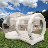 Yuedong 9.8ft + 4.9ft extérieur clair démo gonflable bulle ballon maison Camping château plein d'entrain Igloo tente