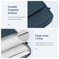 Sac à bandoulière pour ordinateur portable MoKo, résistant aux éclaboussures, housse pour ordinateur portable, pour MacBook Air 15, MacBook Pro 14, Galaxy Tab S9 Ultra 14.6
