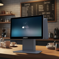 Terminal de Punto de Venta Todo en Uno Longfly X590 con Pantalla Táctil Capacitiva de 15.6 Pulgadas, Windows 10, Bluetooth 5.2/Wi-Fi 6, OEM/ODM