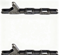 Chaîne à rouleaux agricole en acier avec fixation, pas de 38,1 mm, CA2060H CA2063H 38.4R 38.4V pour chaînes de transmission de moissonneuses-batteuses à maïs