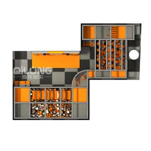 Obstáculos ninja warrior para niños <span class=keywords><strong>pequeños</strong></span>, equipo de patio interior - Product Image 6