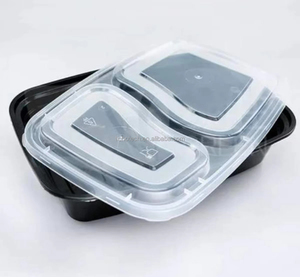 Eco Friendly Disposable PP <strong>Plastic</strong> <strong>Square</strong> Bento Boxes 2D Microwavable Reusable Easy Takeaway Food <strong>Containers</strong> Accept Custom. - Product Image 4