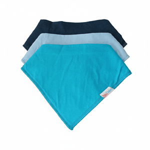 ผ้ากันเปื้อนผ้าฝ้ายออร์แกนิก100% สำหรับเด็กผ้ากันเปื้อนน้ำลายสามเหลี่ยม - Product Image 1