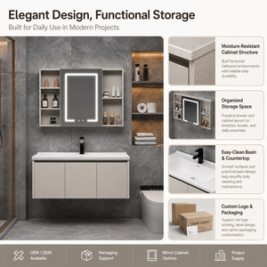 <span class=keywords><strong>Meuble</strong></span>-lavabo mural avec miroir, vasque en céramique, robinet, mobilier <span class=keywords><strong>de</strong></span> <span class=keywords><strong>salle</strong></span> <span class=keywords><strong>de</strong></span> <span class=keywords><strong>bain</strong></span> moderne <span class=keywords><strong>suspendu</strong></span> <span class=keywords><strong>60</strong></span>-100cm - Product Image 2