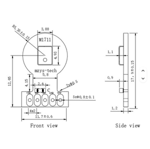 M1711 Hoge Kwaliteit M1711 Geïntegreerde Schakelingen Enkele Draad Interface Digitale Output Druksensor Elektronische Onderdelen In Voorraad - Product Image 4