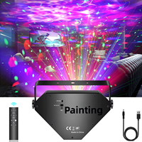 Mini projecteur laser style diamant, 8 effets lumineux en 1, 96 motifs, ambiance KTV, bars, UV