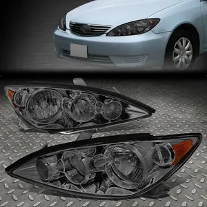 Аксессуары для ламп, фара для Toyota Camry 2005 2006 SE, налобный фонарь с дымчатой линзой, хромированный корпус, автомобильные системы освещения, налобный фонарь