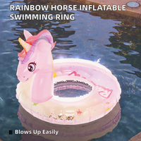 Nouveauté, bouée de piscine en PVC écologique, design licorne, pour adultes et enfants