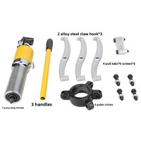 Extracteur hydraulique multifonction Gamme 5T-50T Outil de démontage de roulements et d'extraction d'arbre Conception à trois mâchoires et à deux mâchoires