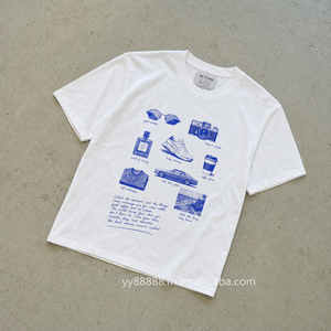 <span class=keywords><strong>T</strong></span>-<span class=keywords><strong>shirt</strong></span> personnalisé OEM avec impression par transfert, <span class=keywords><strong>T</strong></span>-<span class=keywords><strong>shirt</strong></span> <span class=keywords><strong>blanc</strong></span> basique, conception de logo, broderie en coton régulier, <span class=keywords><strong>T</strong></span>-<span class=keywords><strong>shirt</strong></span> personnalisé - Product Image 1