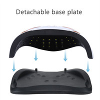 Lampe à ongles LED UV portable en gros 10S-99S minuterie 258W lampe à gel de puissance pour ongles électrique avec prises UE et US en plastique