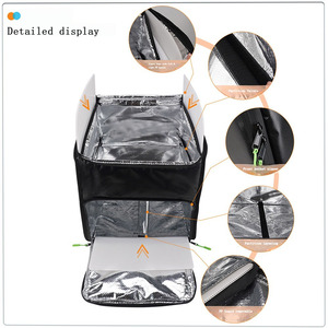 New Thickened Insulated <b>Cooler</b> <b>Backpack</b>, Waterproof Layered Thermal Food Delivery Box for Rider Wholesale - Product Image 4